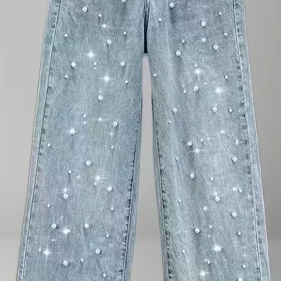 Blank NYC Pearls Front And Back Blue High Rise Jeans - Picture 3 of 11